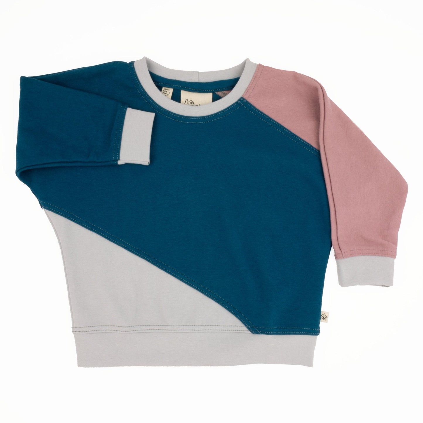 Baby Diagonal Colorblock Sweatshirt