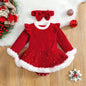Baby Girl Christmas Romper with Sequin Skirt & Headband - # GIAA212310006