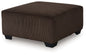 Kimlee - Oversized Accent Ottoman - Chocolate