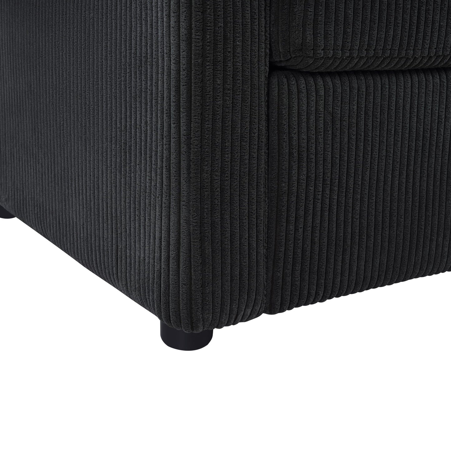 Sleeper Sofa With Foldable Mattress, USB Ports, Side Table & Storage Pocket