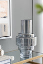 D7.7x13.8"H Geometric Design Smoke Luster