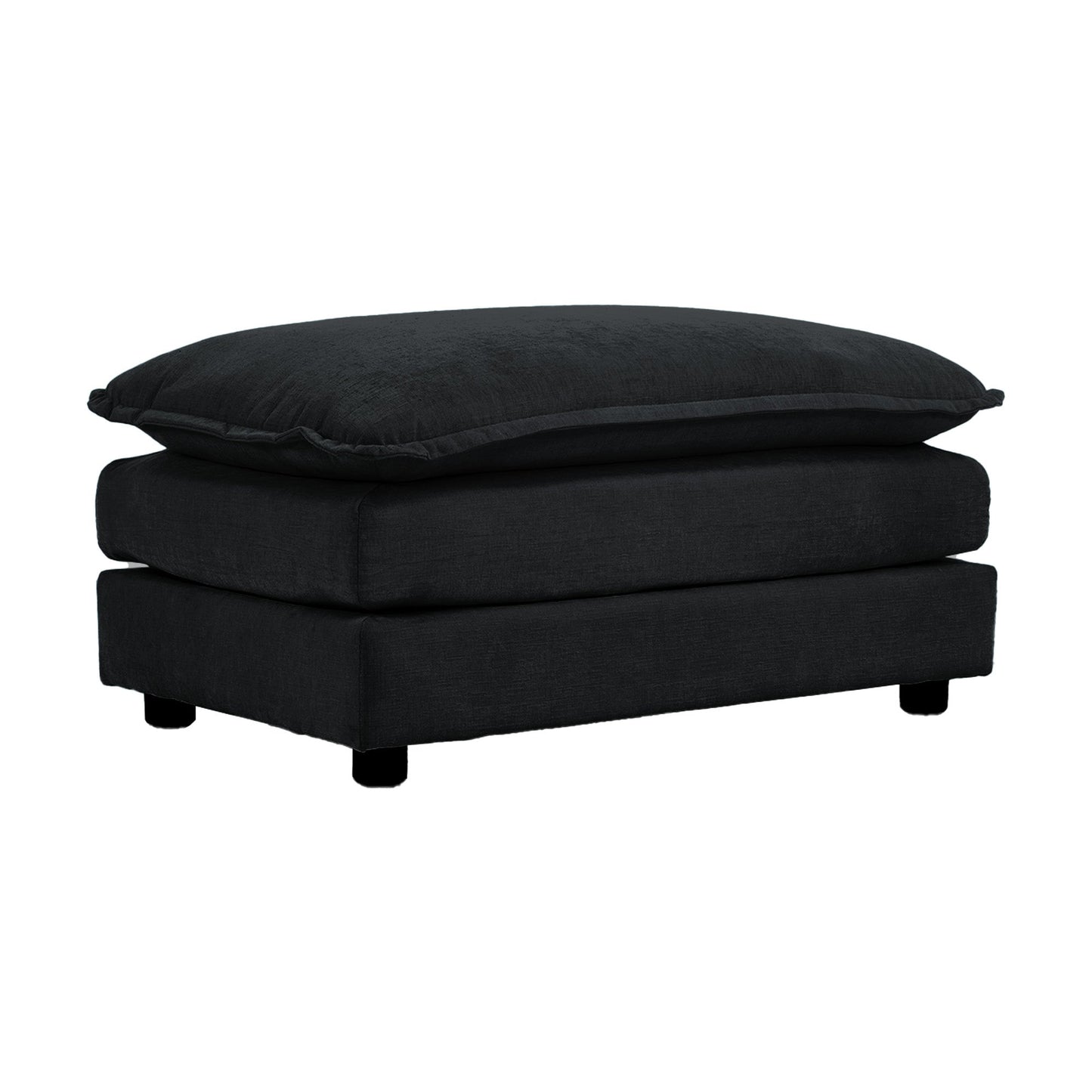Chenille Fabric Ottomans Footrest to Combine with Sofas