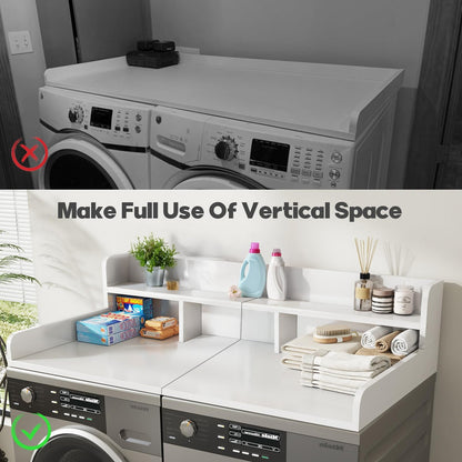 Washer Dryer Countertop with Non-Slip Pads - White