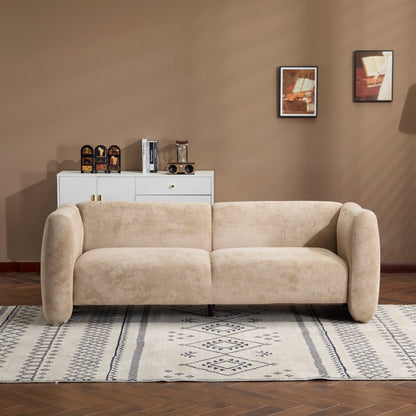 Tonson 83" 3-Seater Velvet Sofa, Wave Design