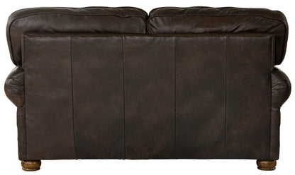Roberto - Leather Loveseat - Cocoa