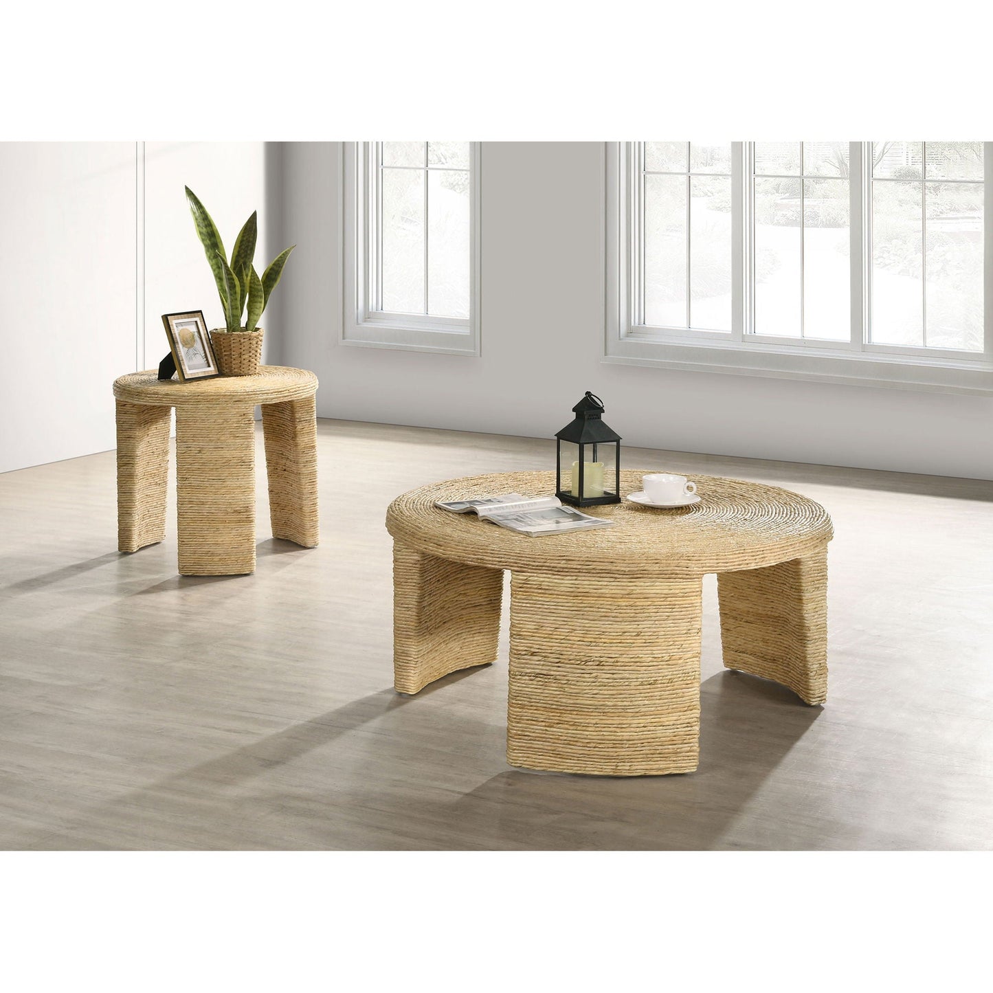 Mize - Round Coffee Table - Natural