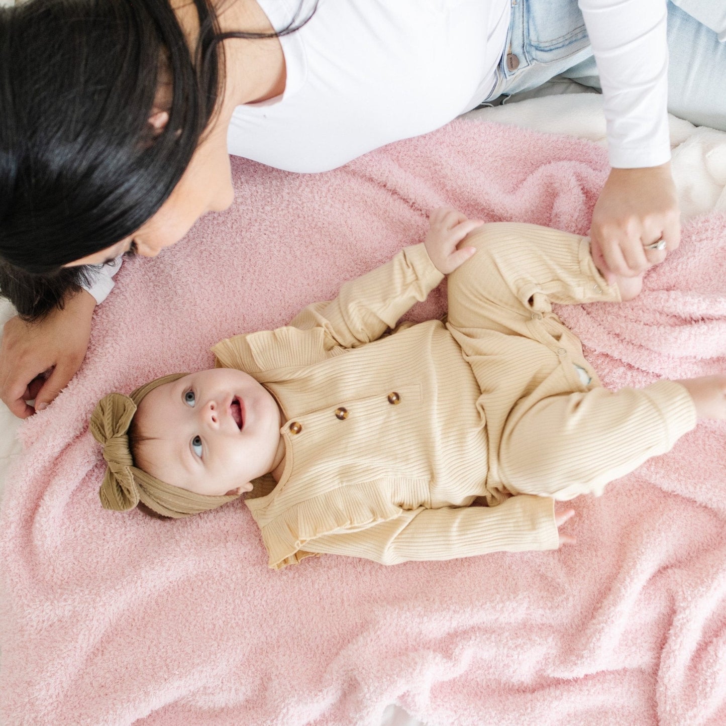 Bamboni® Receiving Blanket 30" x 40" Bamboo Rayon Blend