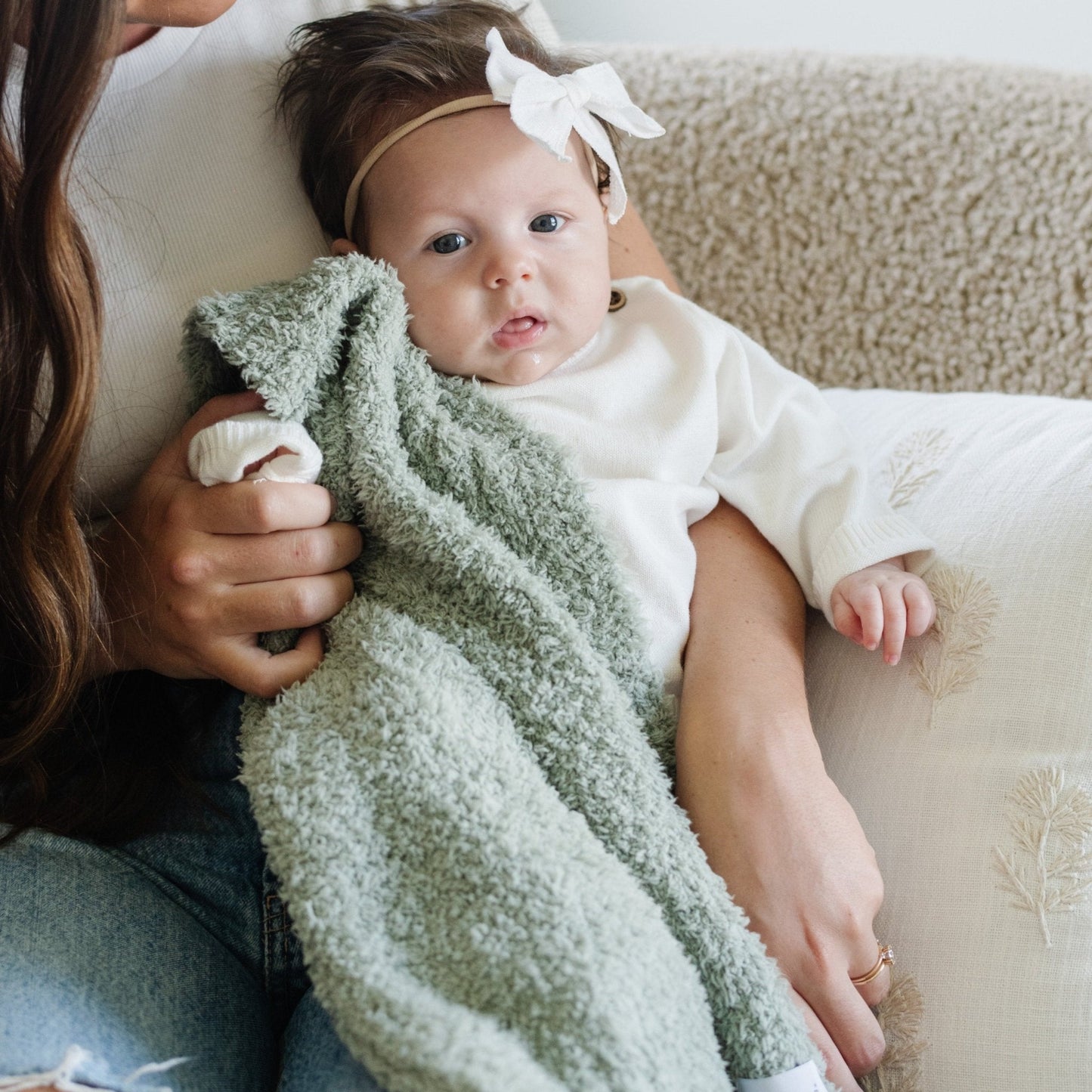 Bamboni® Receiving Blanket 30" x 40" Bamboo Rayon Blend