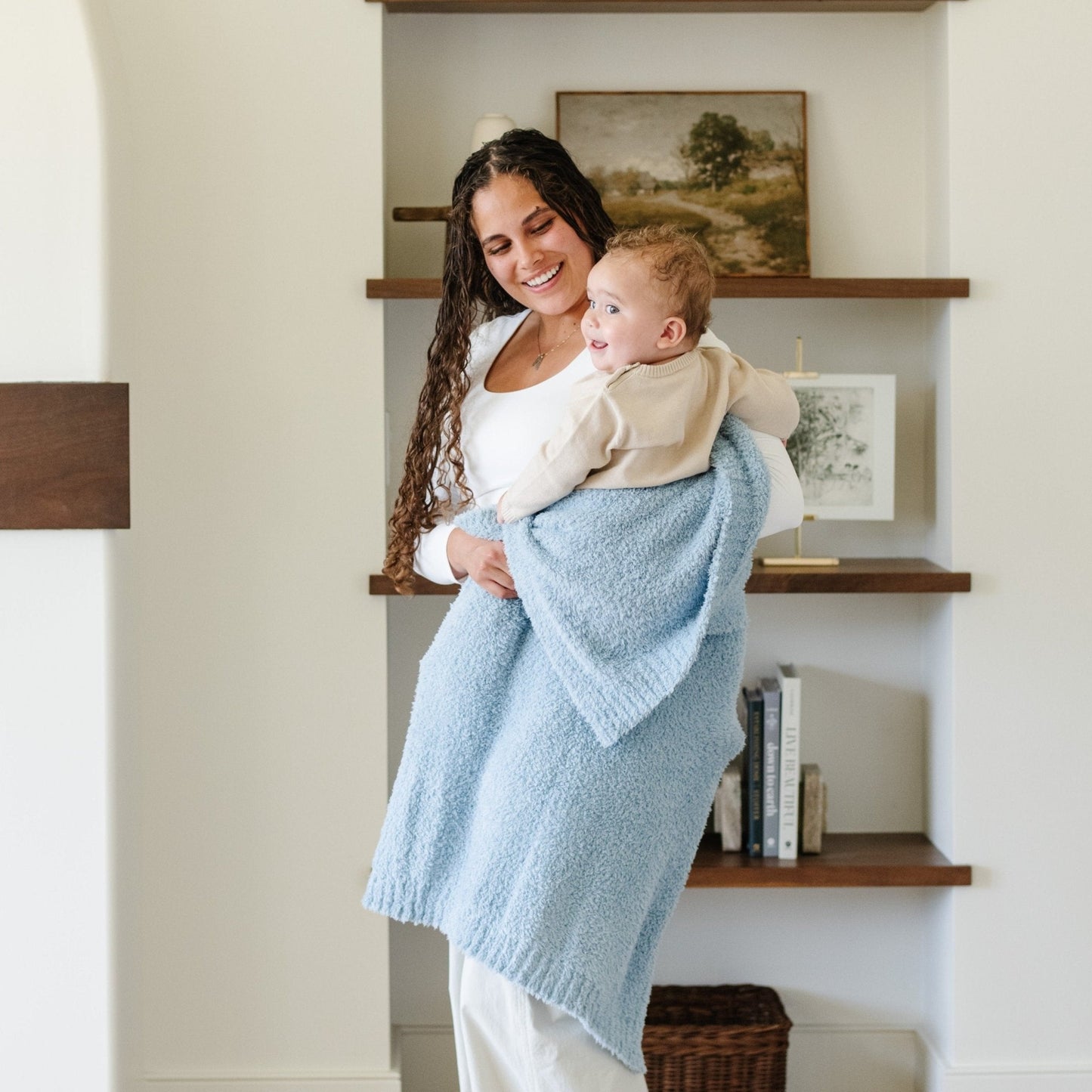 Bamboni® Receiving Blanket 30" x 40" Bamboo Rayon Blend
