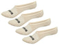Super Low Cut No Show Bamboo Rayon Socks - 4 Pair