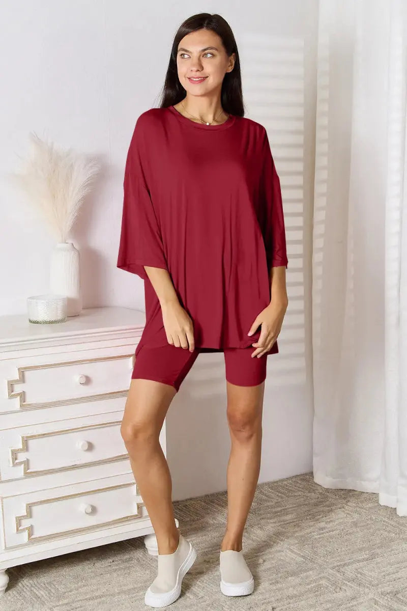 Three-Quarter Sleeve Top - Soft Rayon - Everyday Essential