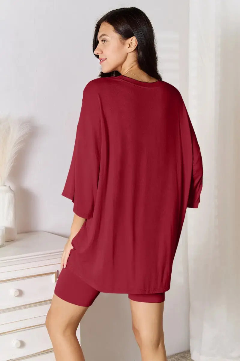 Three-Quarter Sleeve Top - Soft Rayon - Everyday Essential