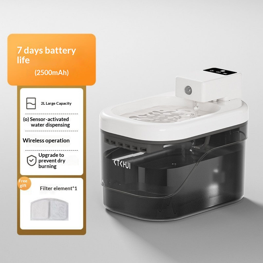 Wireless Sensor-Activated Pet Water Fountain