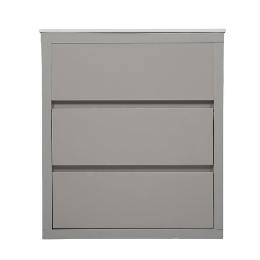Double Sinks Bathroom Vanity Set with 2 Ceramic Basins