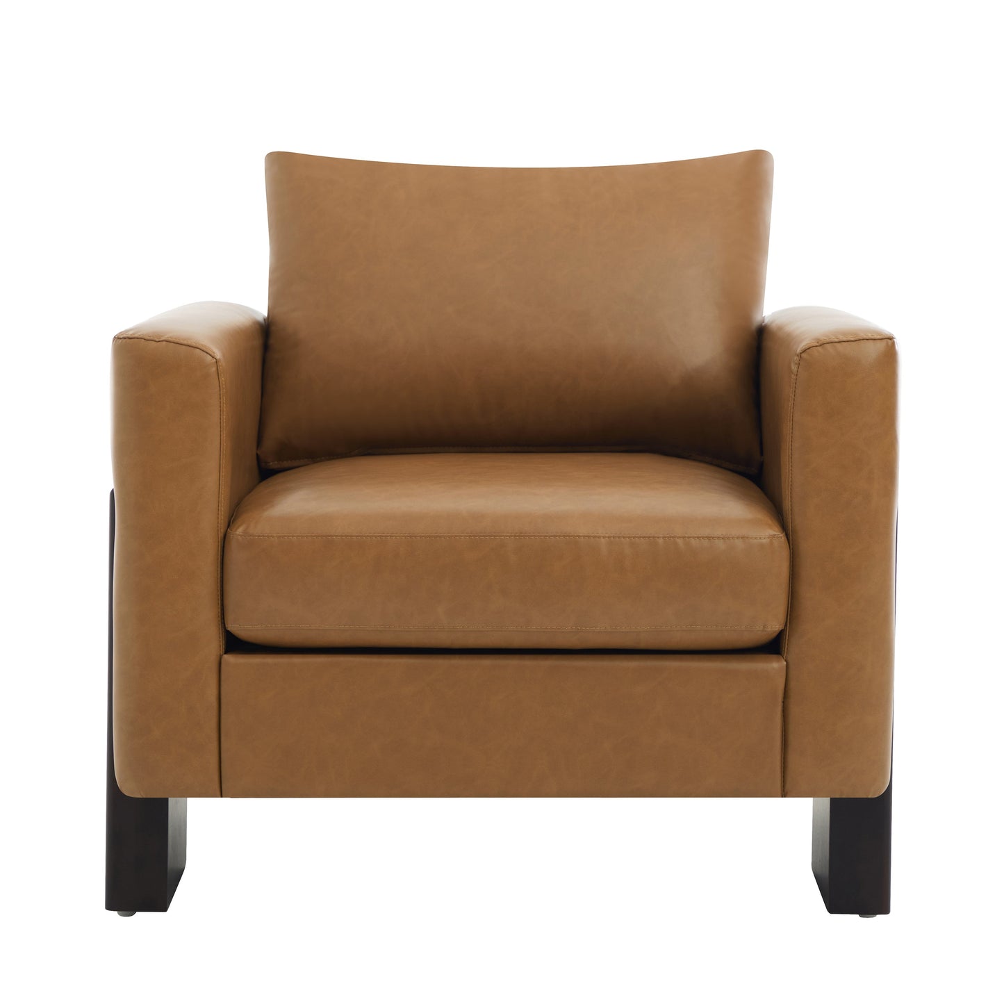 Modern Accent Chair Stylish Club Chair Armchair with Rubberwood Legs for Living Room, Bedroom, or Office