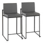 Fuji - Contemporary Modern Elegance, High Back Counter Stool