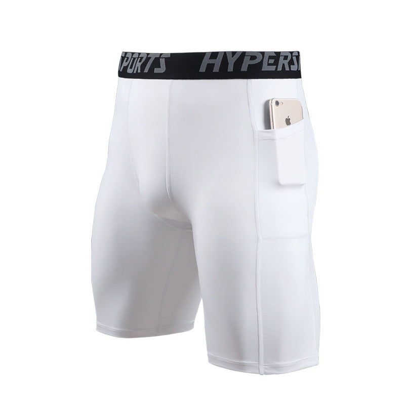 Tight-fitting High Elastic Pocket Cycling Shorts Quick-drying Plus Size