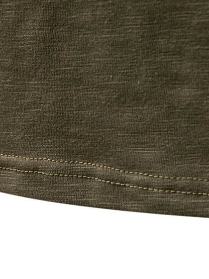 Men's Button Detail Long Sleeve T-Shirt