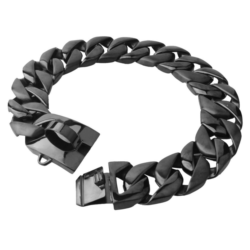 Stainless Steel Cast Old-style Snap-clasp Dog Leash