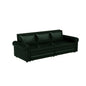 3 In 1 Convertible Sleeper Sofa With Nailhead Trim & Rolled Arm