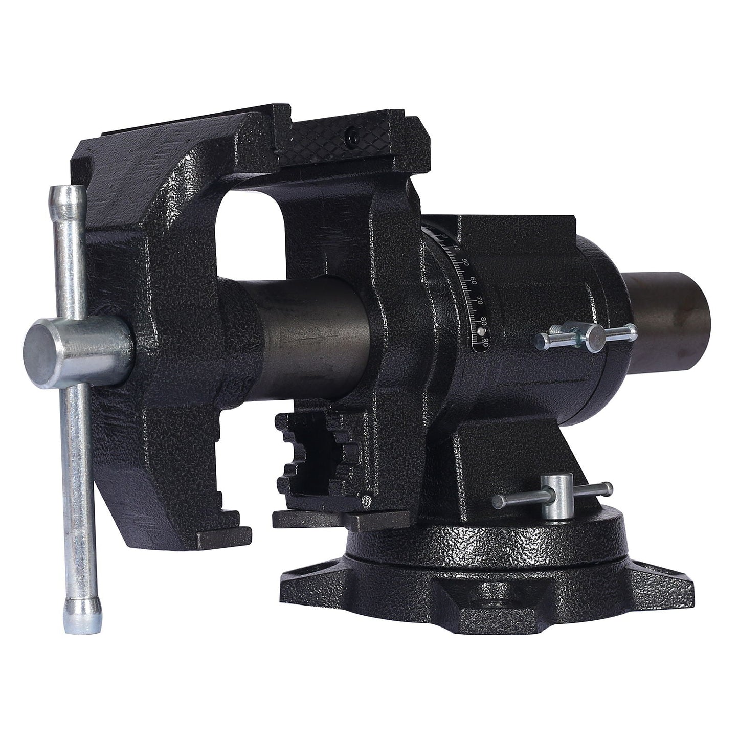 Heavy Duty 5" Multi Jaw Rotating Bench Vise with 360° Swivel Base and Head