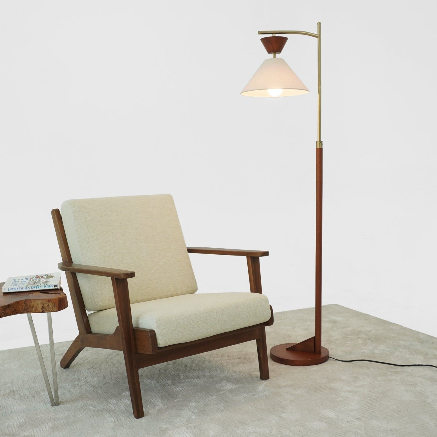 Floor Lamp, Standing Light For Living Room - Brown