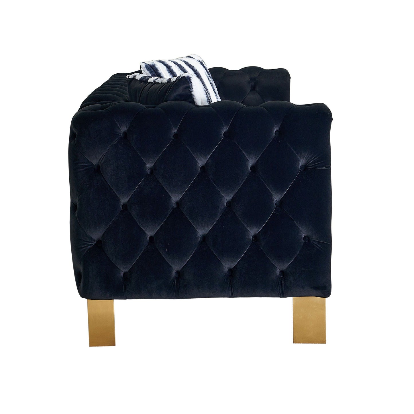 Chesterfield - Modern Tufted Living Room Sofa, 84.25''W Couch