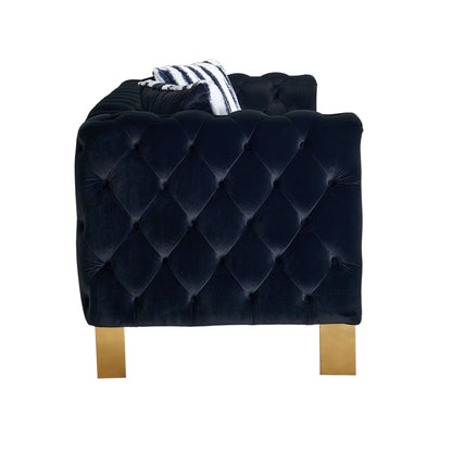 Chesterfield - Modern Tufted Living Room Sofa, 84.25''W Couch