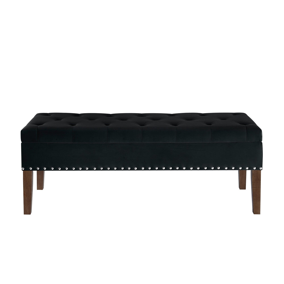 Tufted Bench with Storage