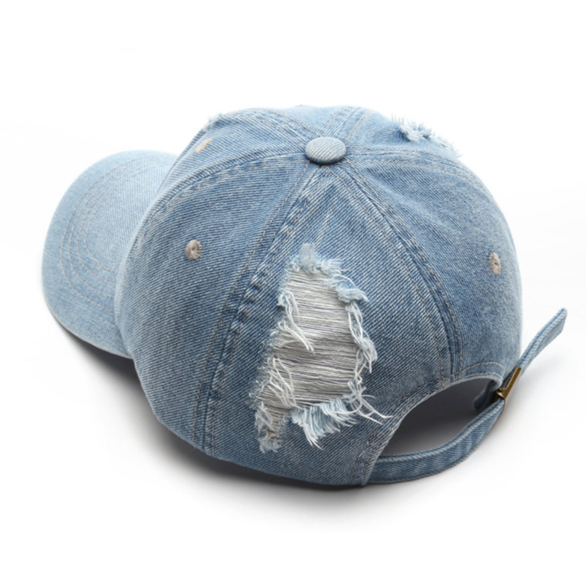 Men's And Women's Washed-out Holey Fashion Trend Baseball Caps Suitable For Outdoor And Street Hipsters To Wear Out. Retro And Unique Hats.