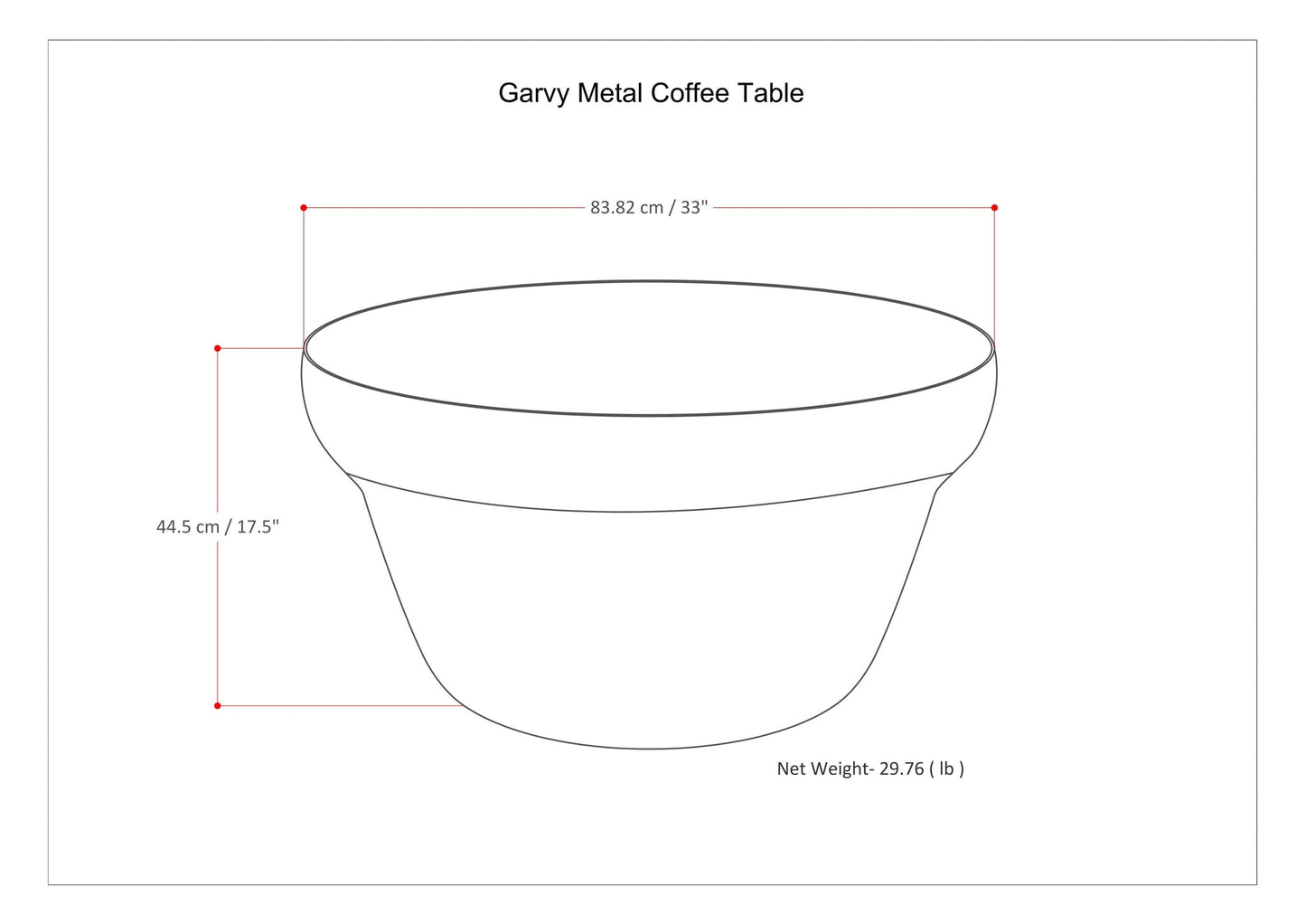 Garvy - Coffee Table - Rustic Bronze