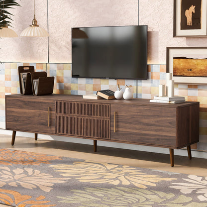 TV Stand With 2 Drawers For TVs Up To 80" - Walnut