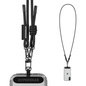 HyperGear TECHcessories Black Braided Rope Universal Crossbody Phone Strap