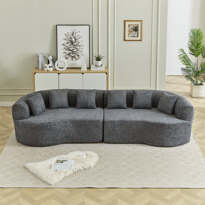 Curved Sectional Sofa - Oversized Modern Design