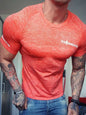 Men's Plus Size Round Neck Short Sleeve T-Shirt