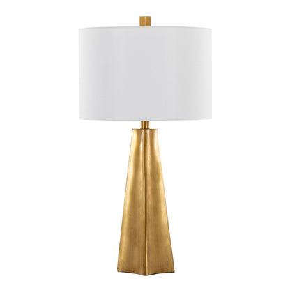 Pompeii - Contemporary Table Lamp - Gold / White