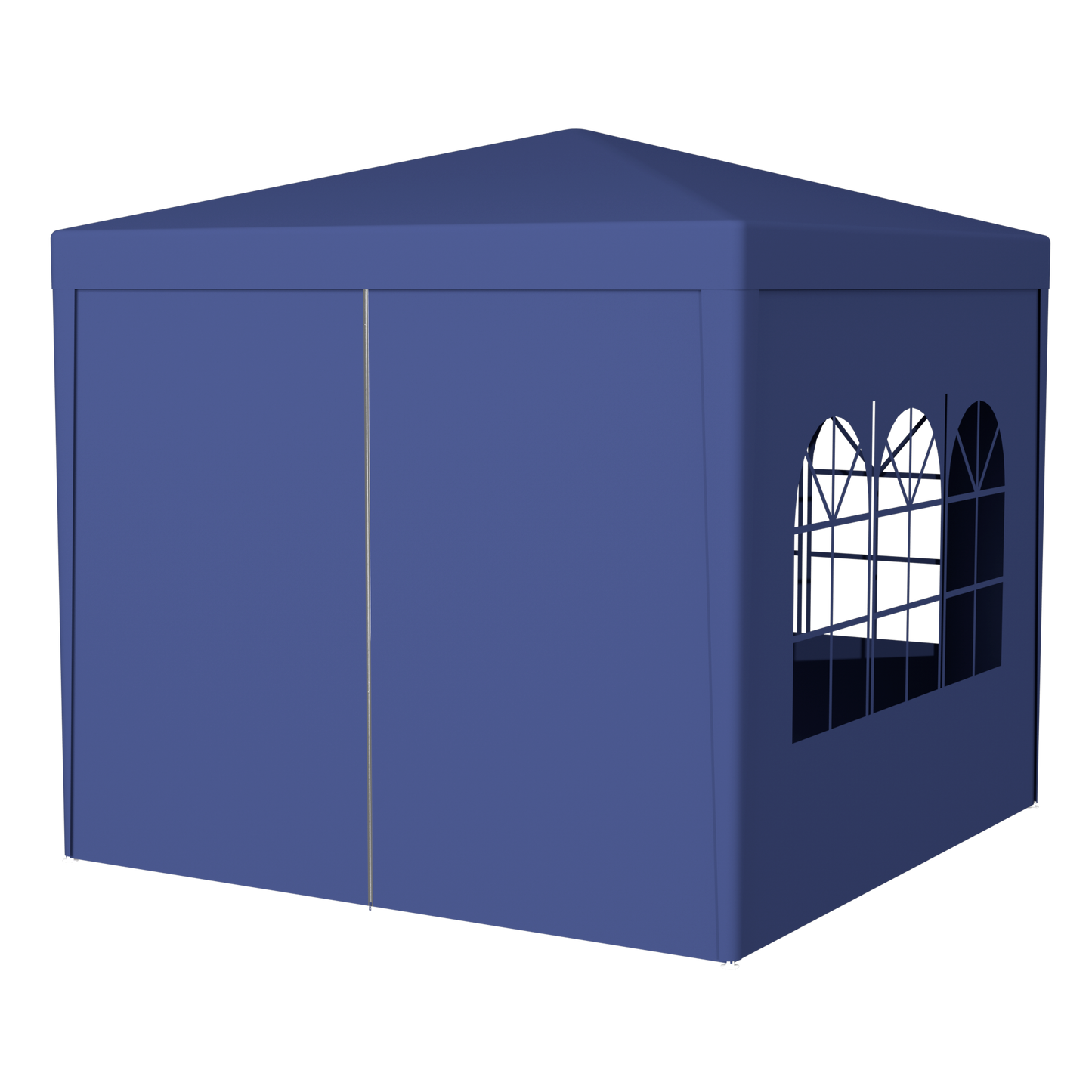 10'x10' Party Tent Outdoor Heavy Duty Gazebo Wedding Canopy with 4 Removable Walls, Blue