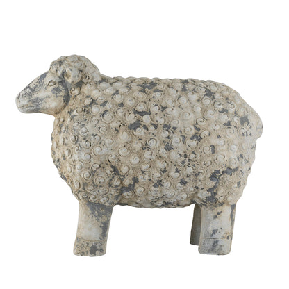 18x9.5x14" Magnesium Sheep Figurine with Weathered Finish