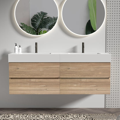 Grace 60" Bathroom Vanity with Double Drawers
