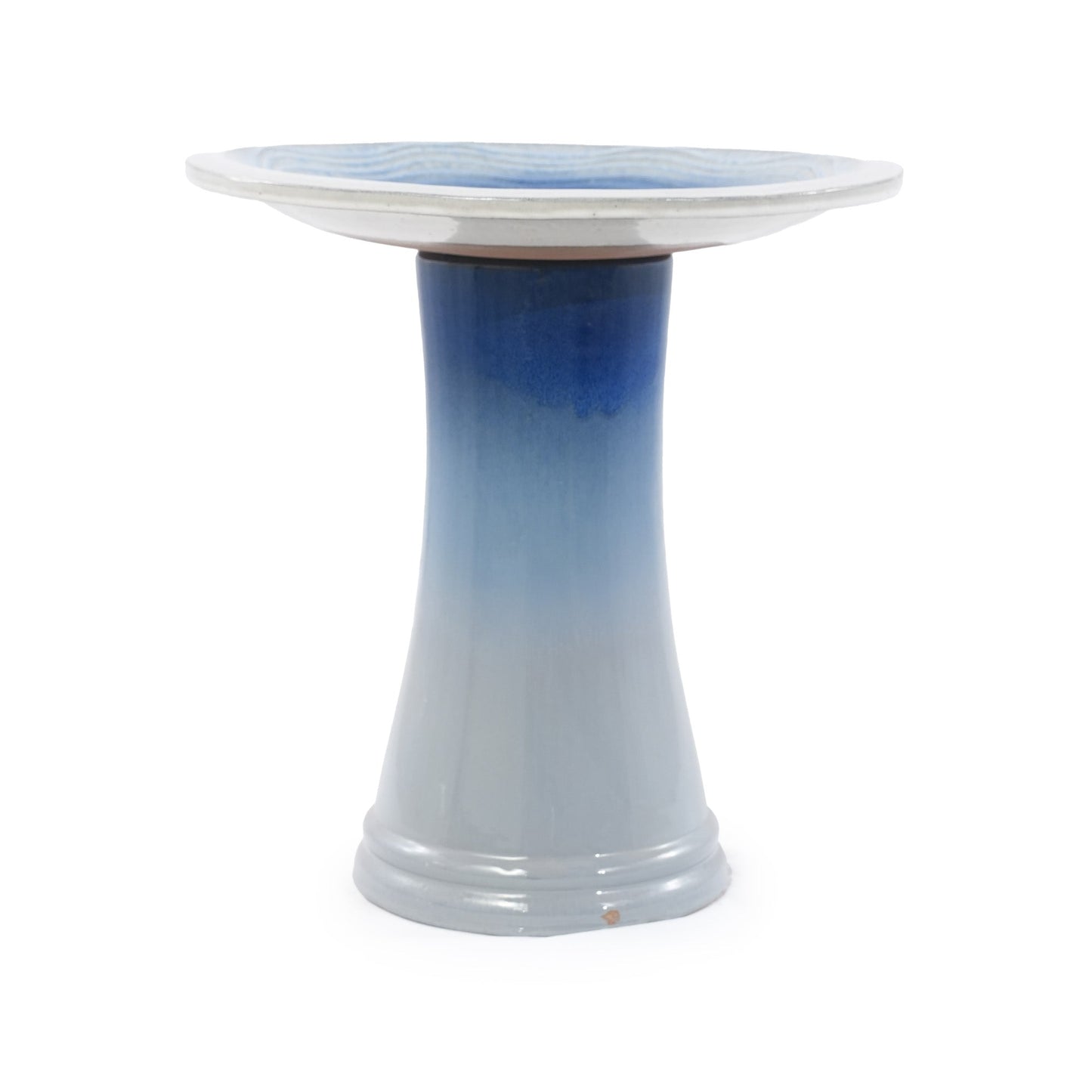 Handmade Glazed Ceramic Bird Bath