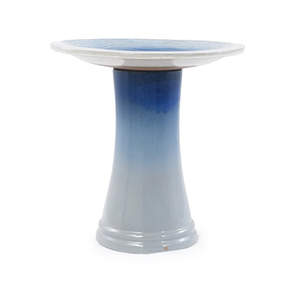 Handmade Glazed Ceramic Bird Bath