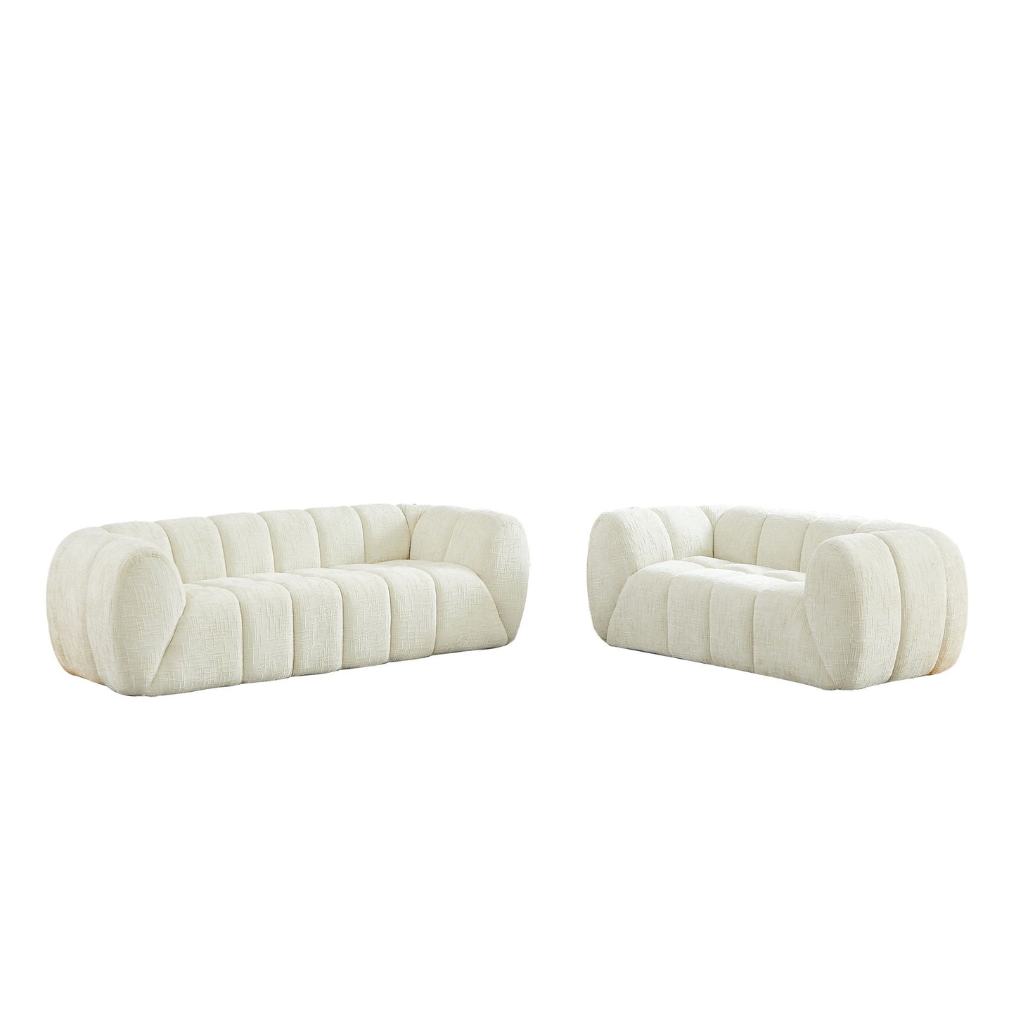 Modern Sofa With Piano Key Backrest