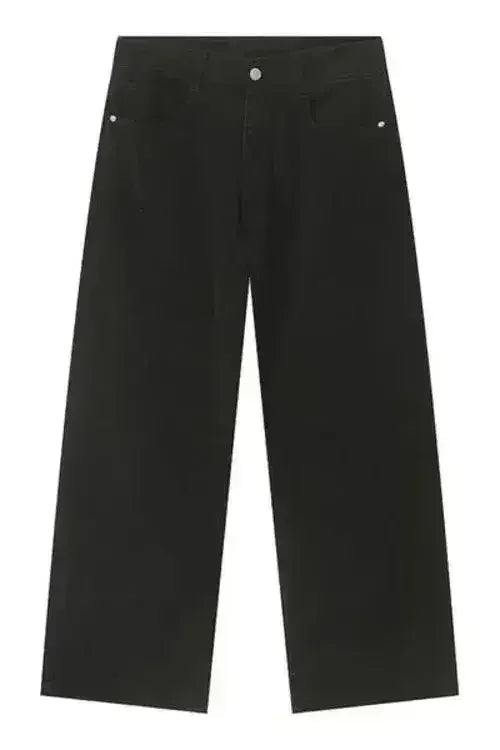 Pocketed Wide Leg Men's Jeans