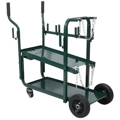 Heavy Duty 2-Tier Rolling Welding Cart