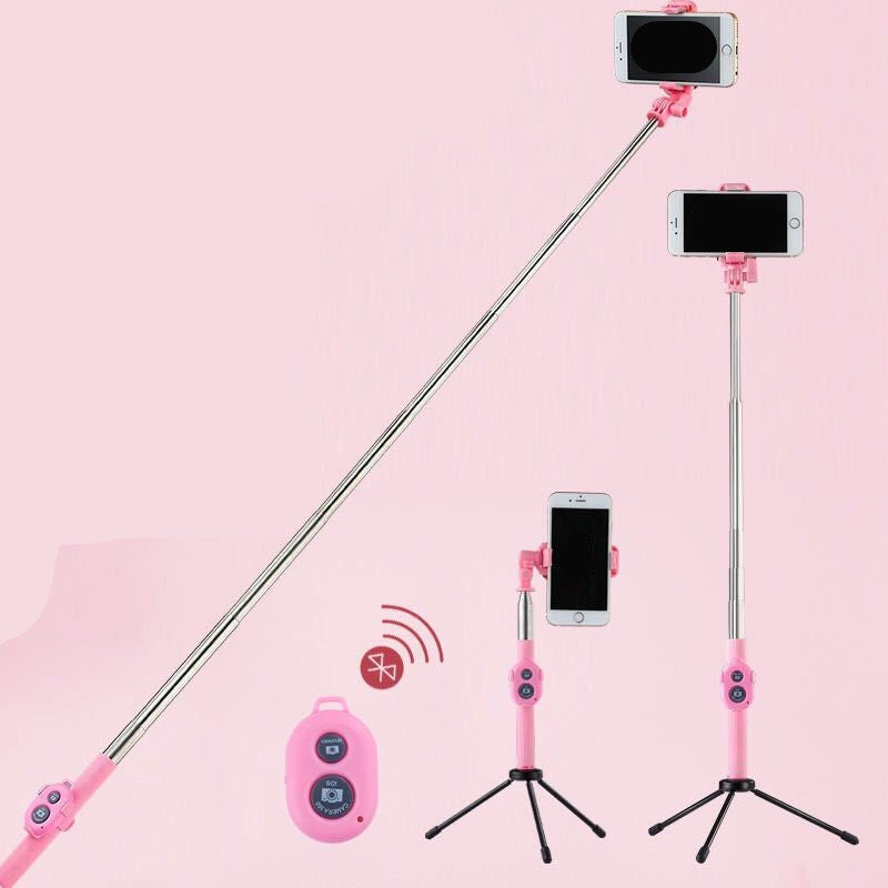 New Bluetooth Selfie Stick Tripod with Remote Control for Smartphones - Portable Mobile Monopod for Easy Selfies