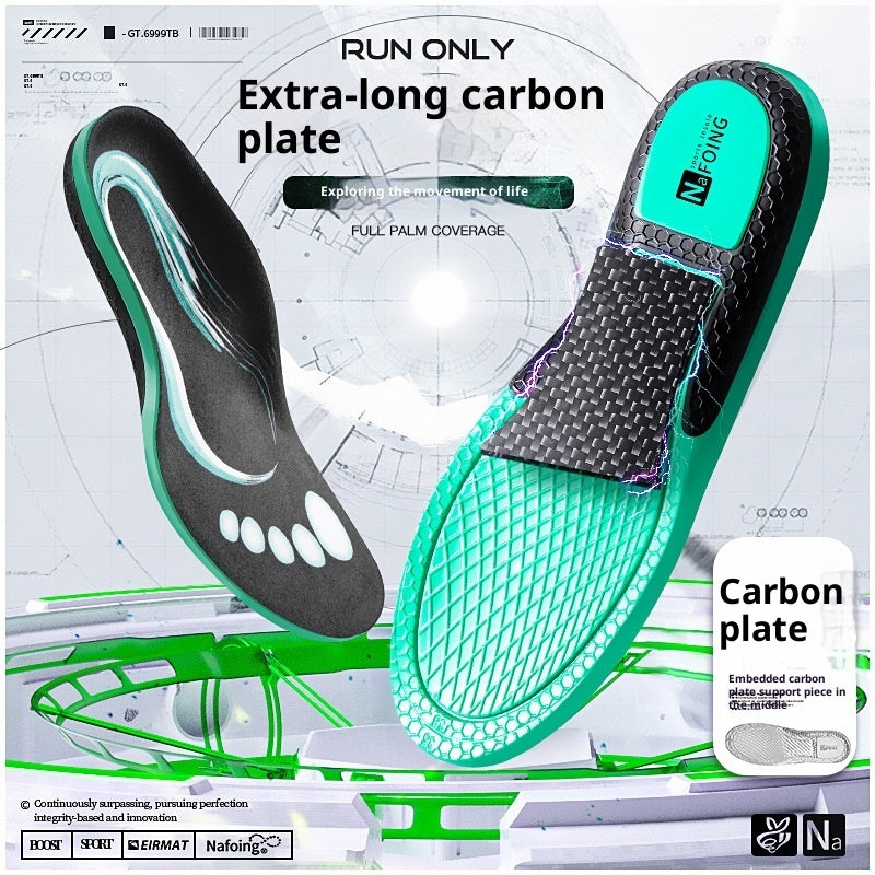 Arch-supporting Cushioned Breathable PU Insoles For Sports Shoes