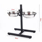 Stainless Steel Liftable Dog Bowl Pet Tableware