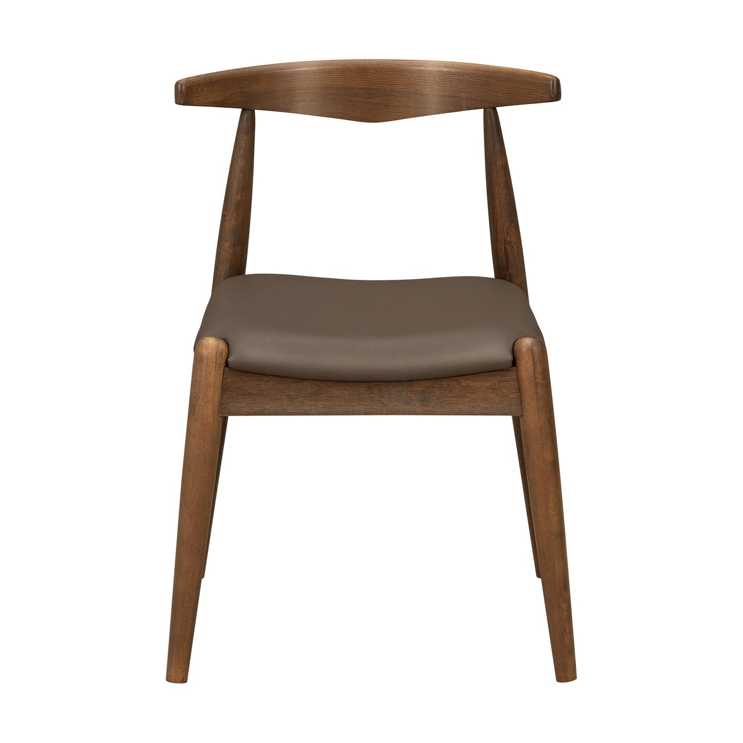 5 Piece Dining Set With 1 Table And 4 Upholstered Chairs - Brown / Walnut
