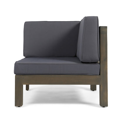 OANA 3-Piece Love Seat Set with Coffee Table, Dark
