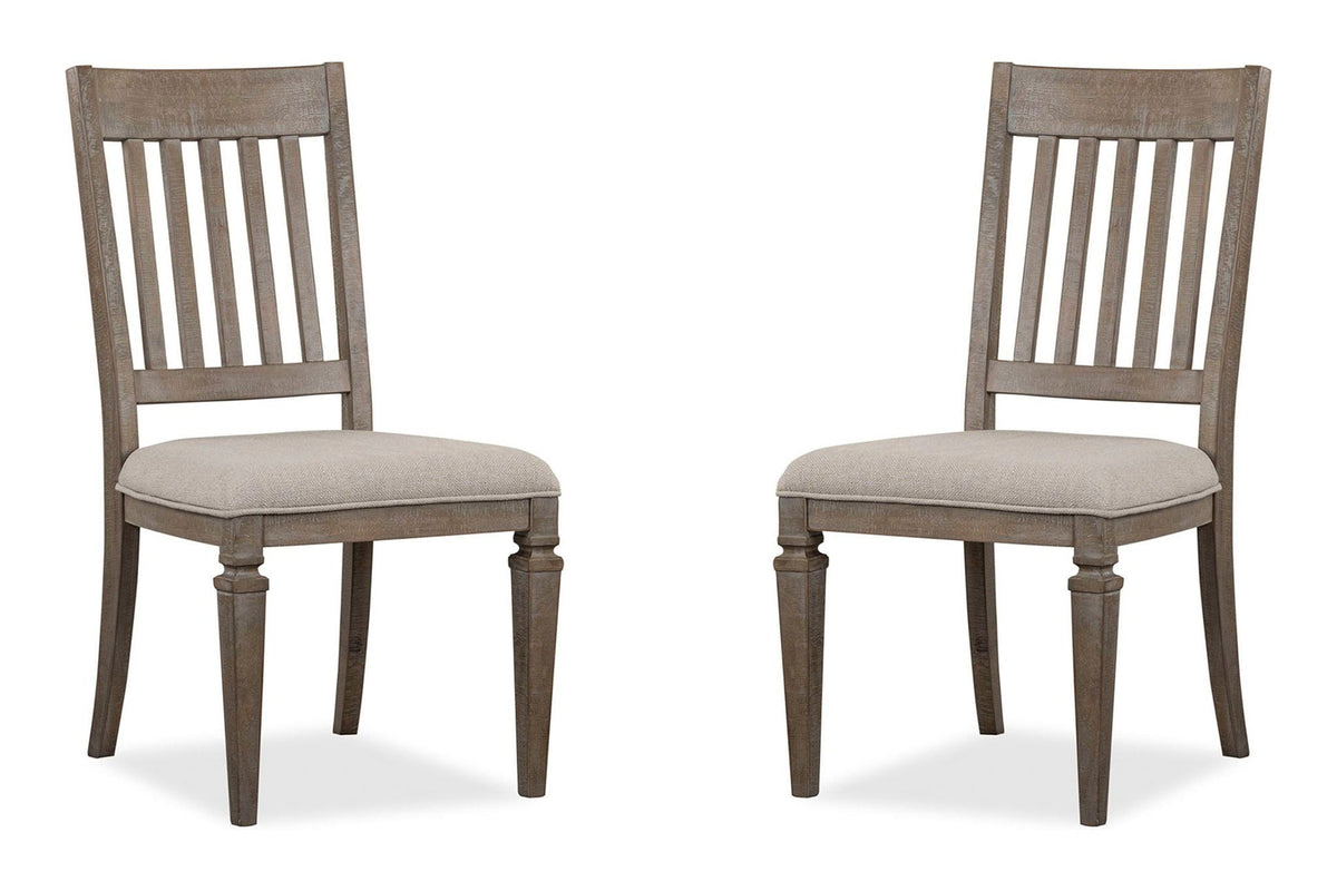 Lancaster - Dining Side Chair With Upholstered Seat (Set of 2) - Dovetail Gray